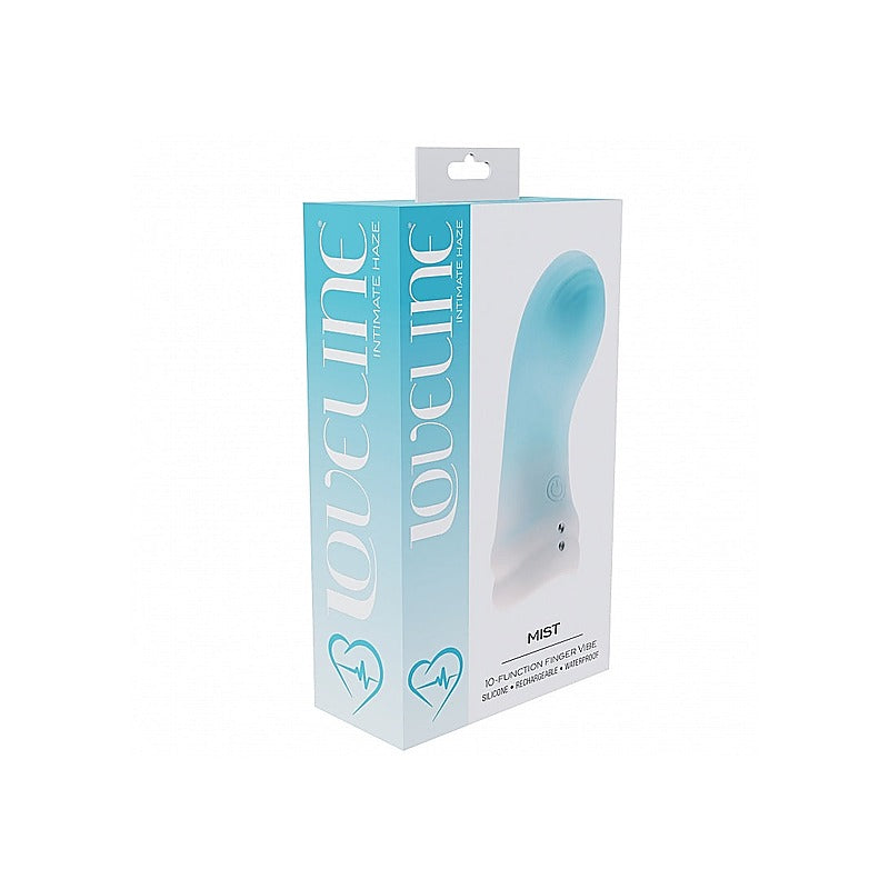 Loveline Mist 10 Functions Silicone Finger Vibe - Finger and Tongue Vibrators