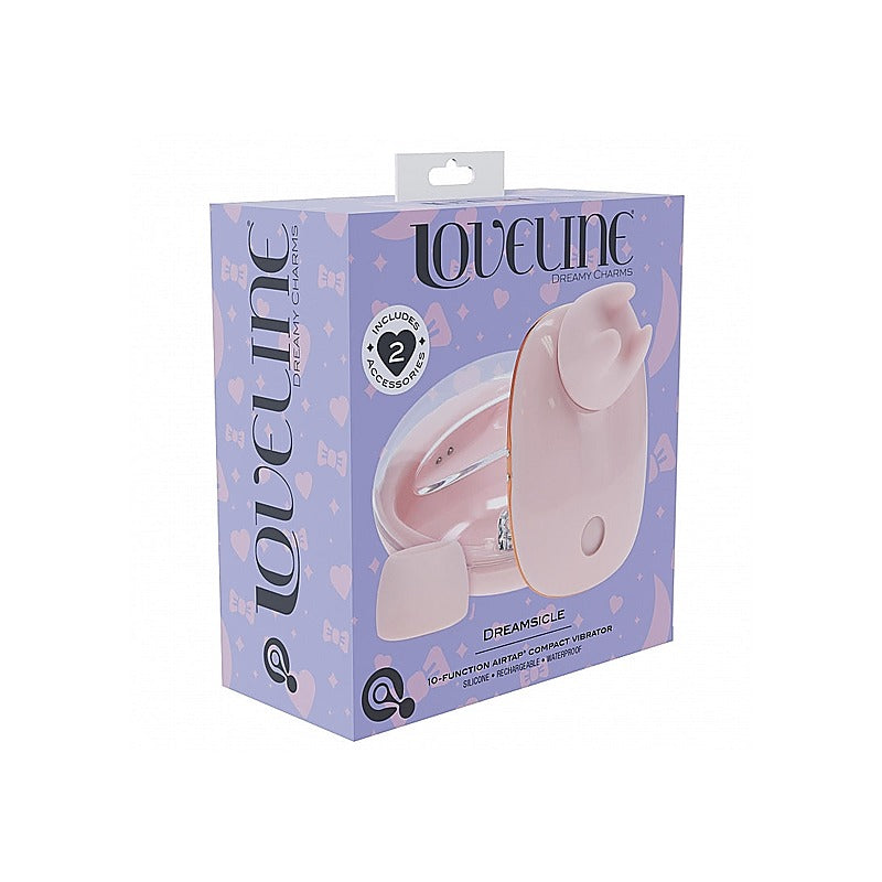 Loveline Dreamsicle Airtaptech Rechargeable Vibrator - Clit Ticklers and Pulsators
