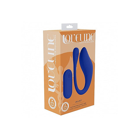 Loveline 10 Function Velvet G-Spot Massager By Shots Toys - G-Spot Vibrators