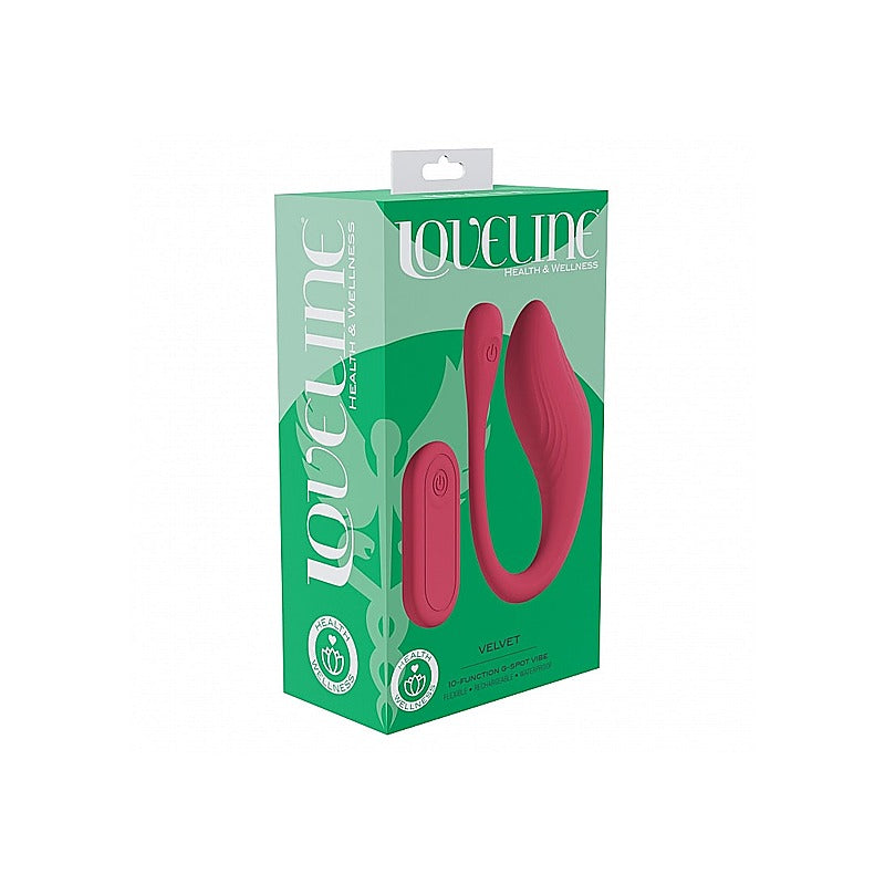 Loveline 10 Function Velvet G-Spot Massager By Shots Toys - G-Spot Vibrators