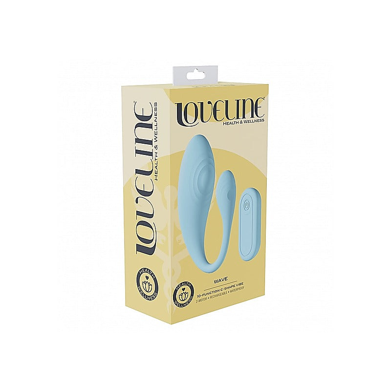 Wave C-Shape 10 Function G Spot Massager By Shots Toys - G-Spot Vibrators