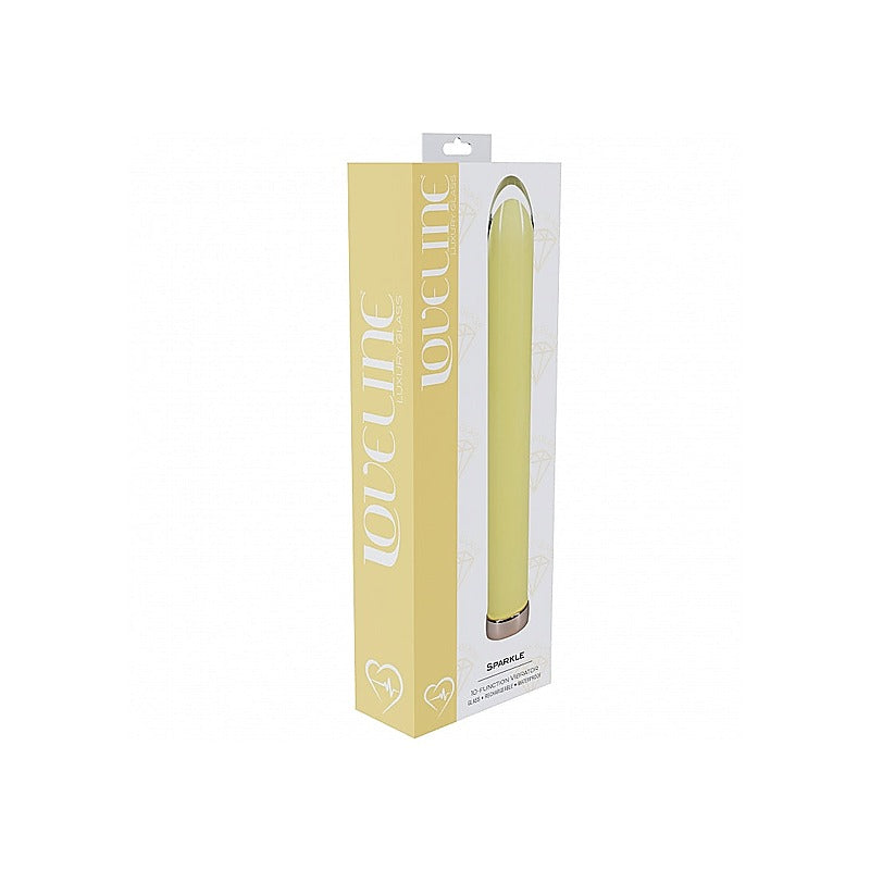 Loveline Sparkle Rechargeable Glass Bullet By Shots Toys - Glass Sex Toys