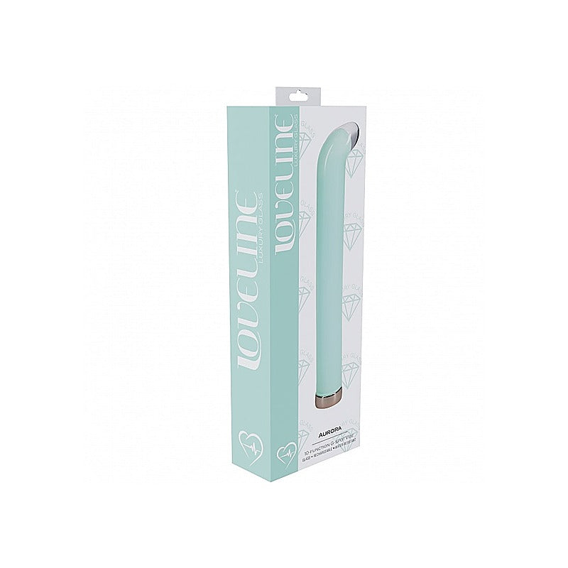 Loveline Aurora Rechargeable Glass G-Spot Vibrator - Glass Sex Toys