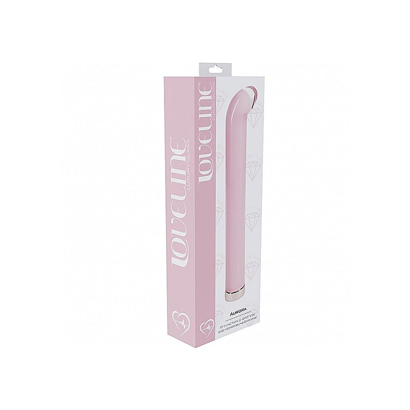 Loveline Aurora Rechargeable Glass G-Spot Vibrator - Glass Sex Toys