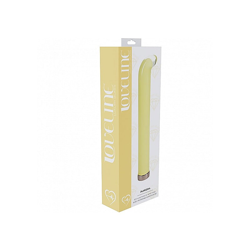 Loveline Aurora Rechargeable Glass G-Spot Vibrator - Glass Sex Toys