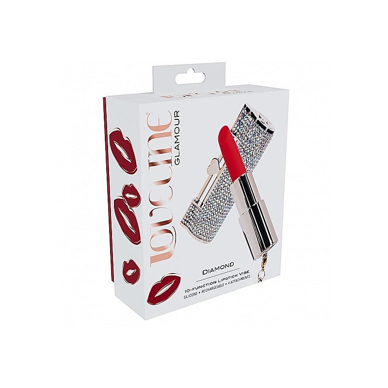 Loveline Diamond 10 Speed Lipstick Vibrator By Shots Toys - Personal Massagers