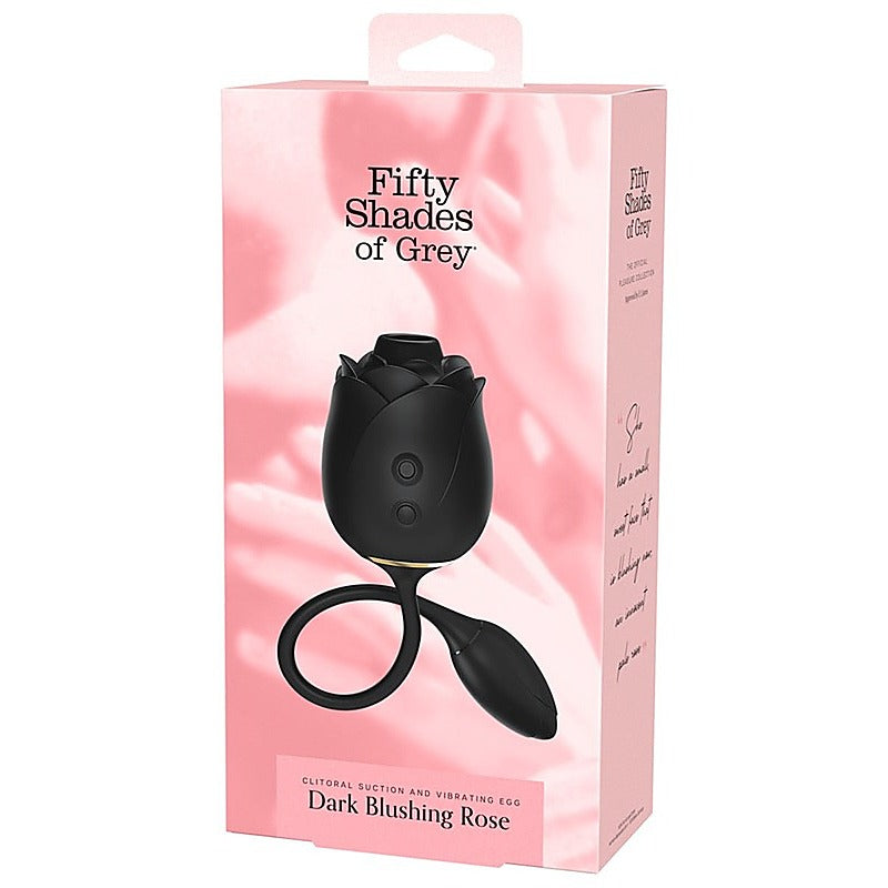 Fifty Shades Of Grey Dark Blushing Rose Clitoral Massager - Clit Ticklers and Pulsators
