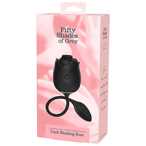 Fifty Shades Of Grey Dark Blushing Rose Clitoral Massager - Clit Ticklers and Pulsators