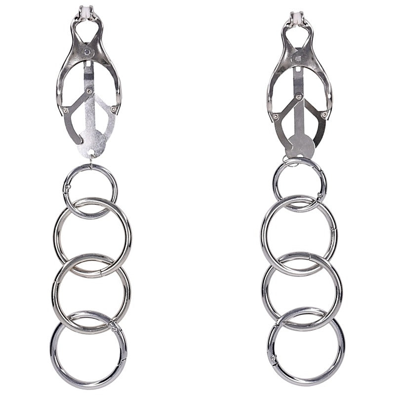 Edge Tuggable Womens Clover Clamps By Sportsheets - Nipple and Clit Clamps