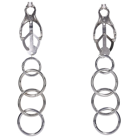Edge Tuggable Womens Clover Clamps By Sportsheets - Nipple and Clit Clamps