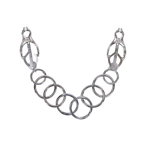 Edge Tuggable Womens Clover Clamps By Sportsheets - Nipple and Clit Clamps