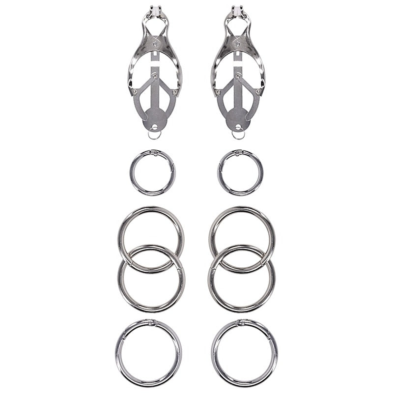 Edge Tuggable Womens Clover Clamps By Sportsheets - Nipple and Clit Clamps