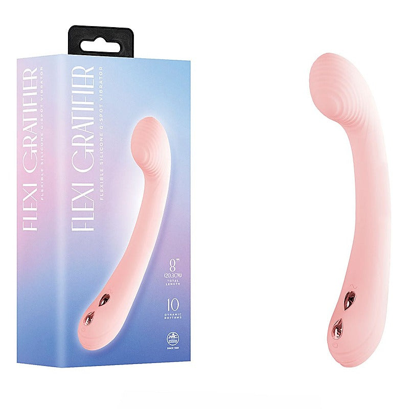 Flexi Gratifier Flexible Silicone G-Spot Vibrator By Nanma - G-Spot Vibrators