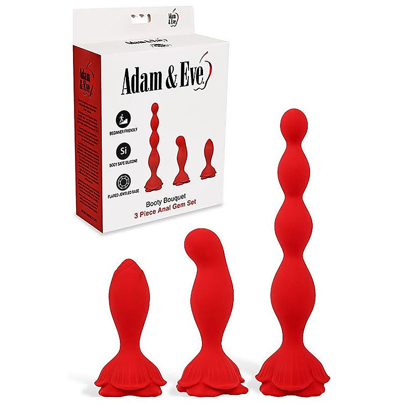 Booty Bouquet Anal Training Kit By Adam & Eve - Butt Plugs