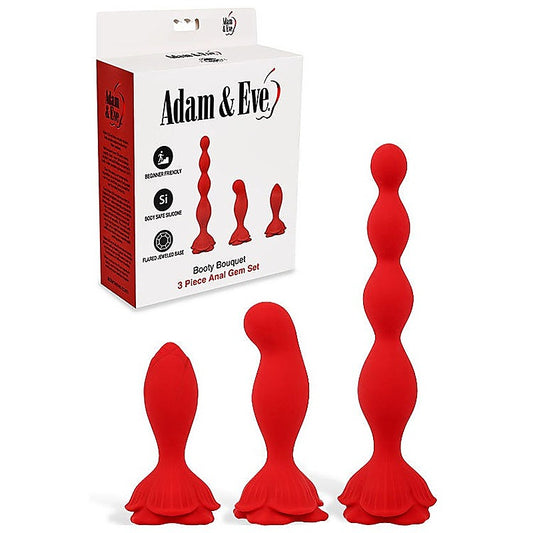 Booty Bouquet Anal Training Kit By Adam & Eve - Butt Plugs