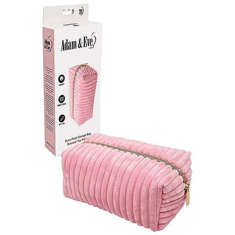 Eves Plush Private Storage Bag By Adam & Eve - Vibrator Accessories