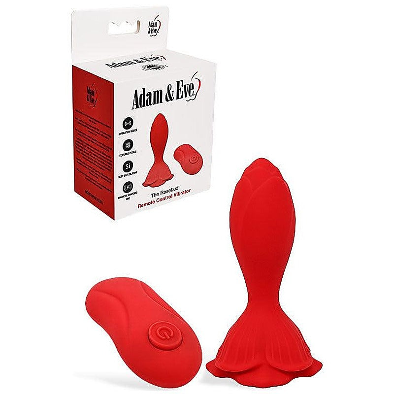 The Rosebud Vibrating Butt Plug By Adam & Eve - Butt Plugs
