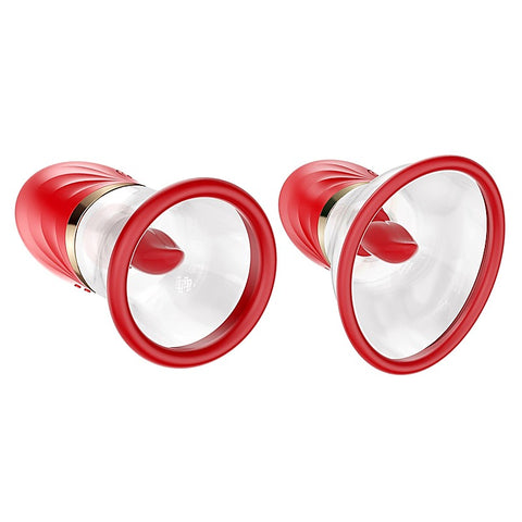 Luvpump Adoramor Licking & Sucking Pump By Shots Toys - Breast and Nipple Toys