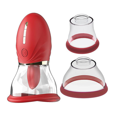 Luvpump Adoramor Licking & Sucking Pump By Shots Toys - Breast and Nipple Toys