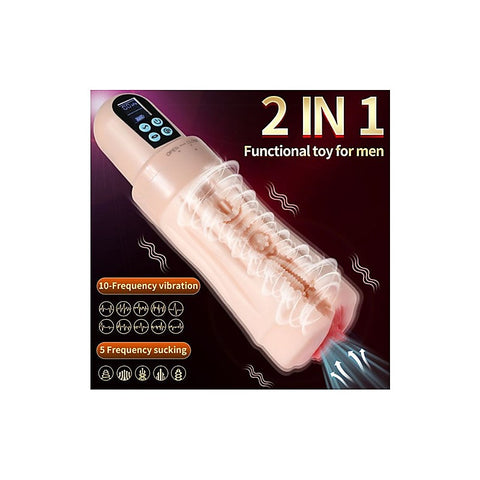 Suctroker Dual Density Vibrating Vaginal Masturbator V3 - Masturbators and Strokers