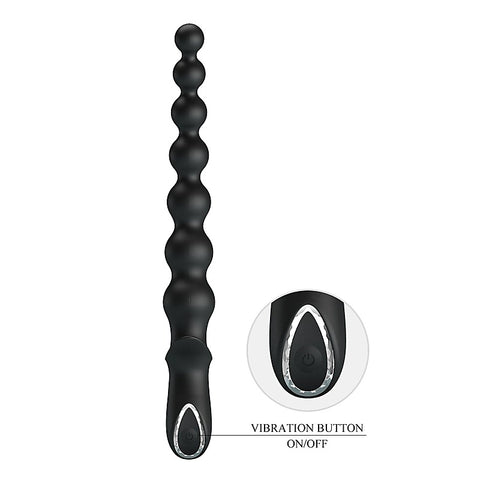 Rechargeable Rigdon Vibrating Anal Play Beads By Baile - Anal Beads and Balls