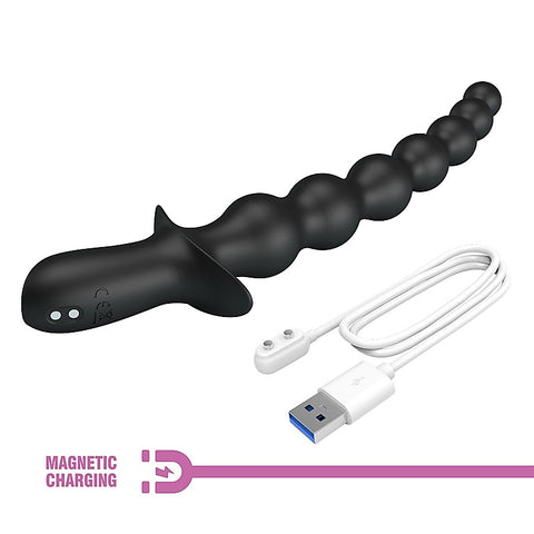 Rechargeable Rigdon Vibrating Anal Play Beads By Baile - Anal Beads and Balls