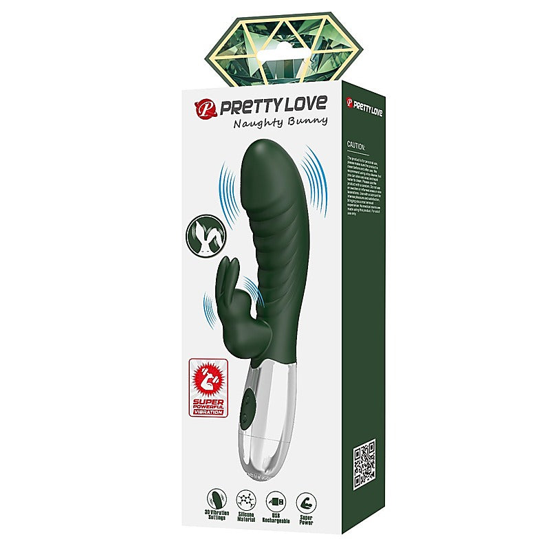 Naughty Bunny Rechargeable Silicone Rabbit Vibrator By Baile - Rabbit Vibrators