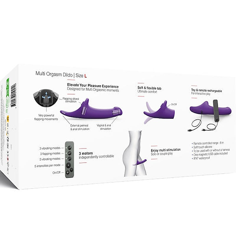 Multi Orgasm Vibrating Strap On Dildo By Strap-On-Me - Strap On Sextoys