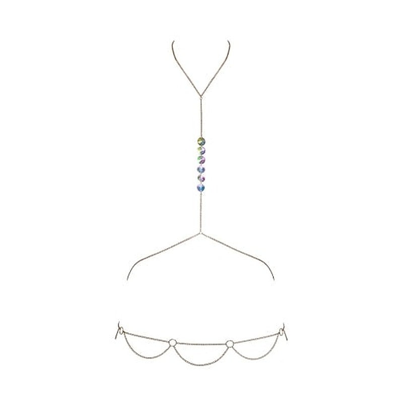 Cottelli Womens Sexy Body Chain Gold By Orion - Her Fetish
