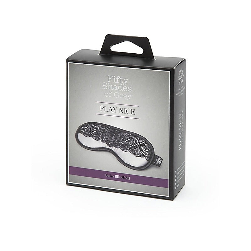 Fifty Shades Of Grey Play Nice Satin And Lace Blindfold - Masks And Blindfolds