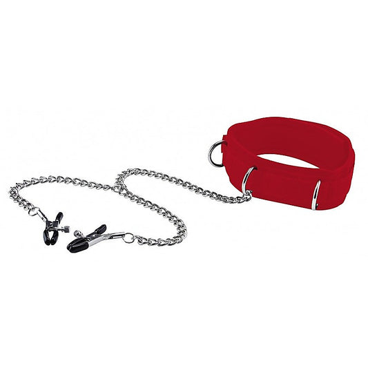 Shots Toys Adjustable and Comfortable Velcro Collar - Collars and Leads
