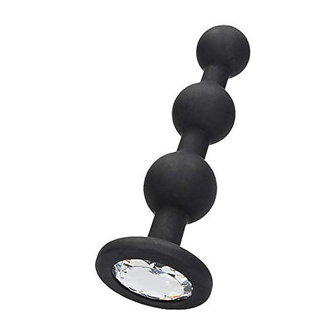 Silicone Butt Plug With Diamond Gem Base By Shots Toys - Butt Plugs