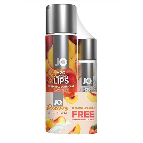 Peaches And Cream H20 Peachy Lips By System Jo - Lubricants and Lotions