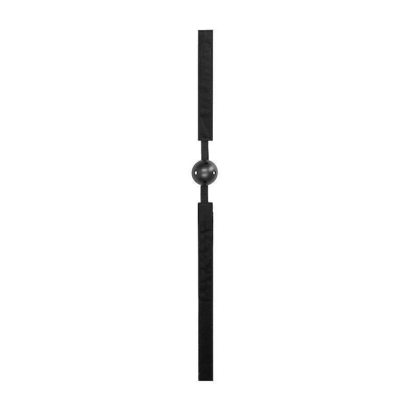 Breathable Ball Gag With Velvet & Velcro Straps - Bondage Gags and Bits
