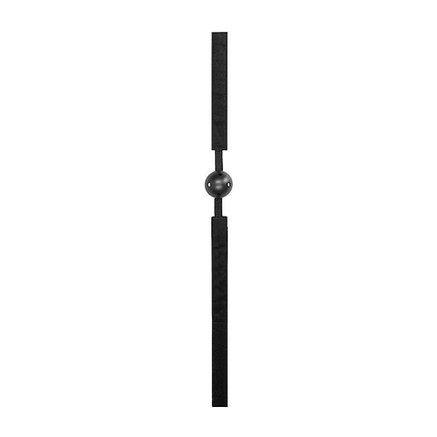 Breathable Ball Gag With Velvet & Velcro Straps - Bondage Gags and Bits