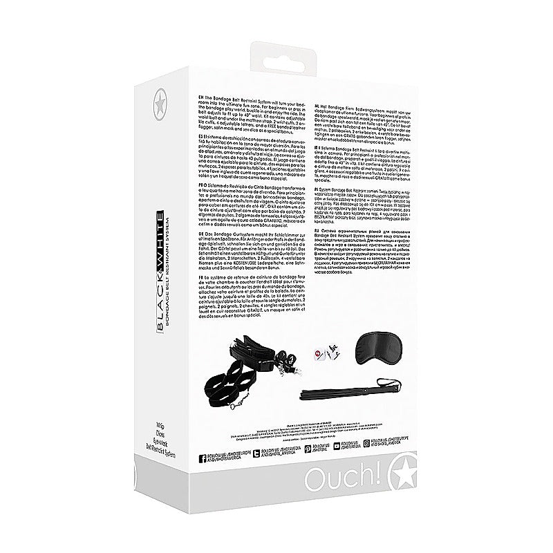 Bondage Belt Restraint System By Shots Toys - Bondage Kits