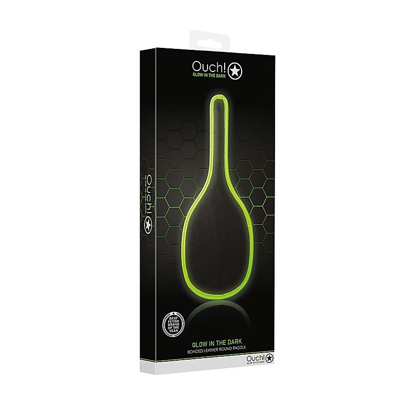 Glow In The Dark Round Paddle By Shots Toys - Paddles And Slappers