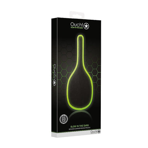 Glow In The Dark Round Paddle By Shots Toys - Paddles And Slappers