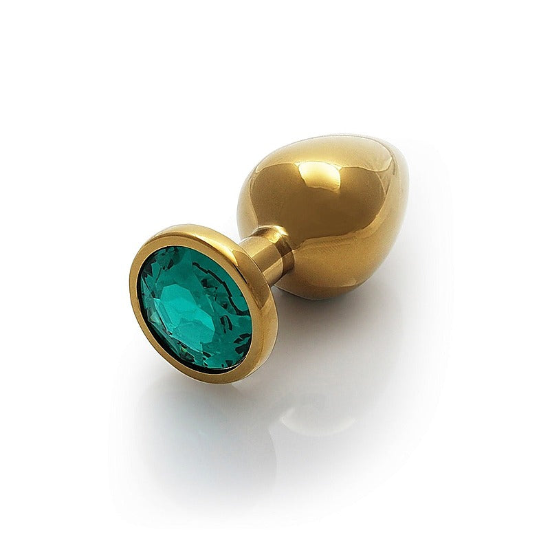 Round Gem Metal Butt Plug Medium By Shots Toys - Butt Plugs