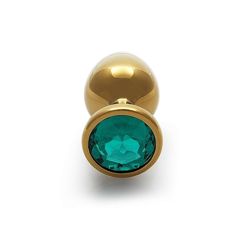 Round Gem Metal Butt Plug Medium By Shots Toys - Butt Plugs