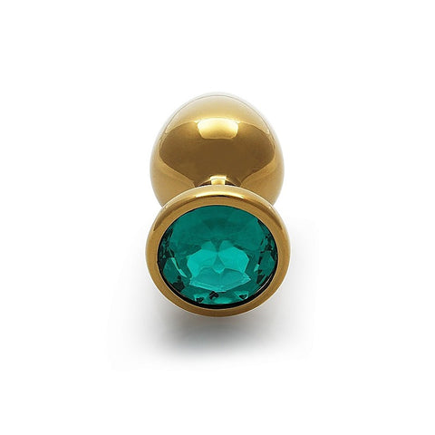 Round Gem Metal Butt Plug Medium By Shots Toys - Butt Plugs