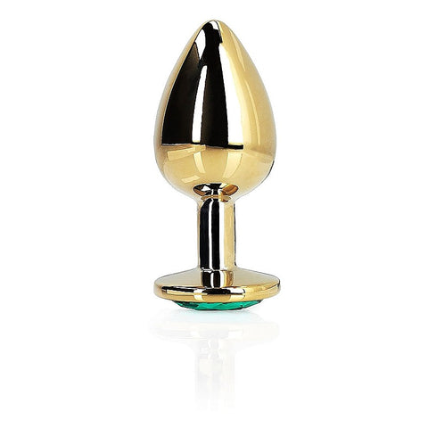 Round Gem Metal Butt Plug Medium By Shots Toys - Butt Plugs