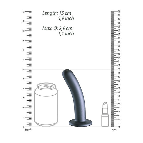 Shots Toys Smooth Silicone G-spot Suction Cup Dildo 14.5 cm