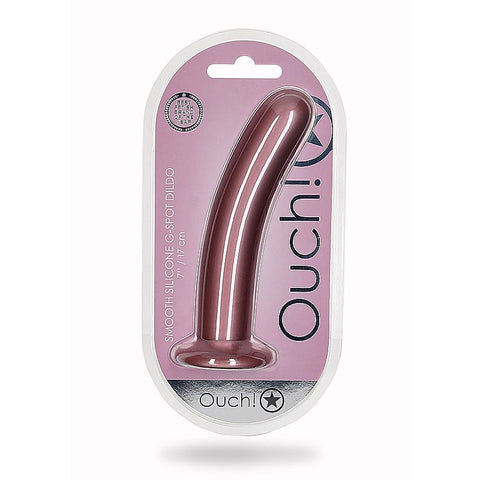 Shots Toys Smooth Silicone Suction G-Spot Dildo 17 cm
