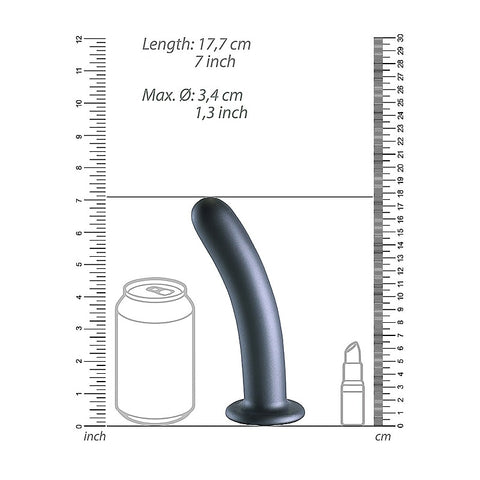 Shots Toys Smooth Silicone Suction G-Spot Dildo 17 cm