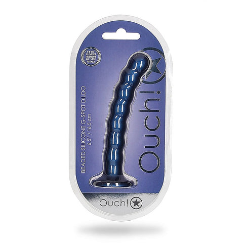 Shots Toys Beaded Suction Cup G-Spot Dildo 16.5 cm