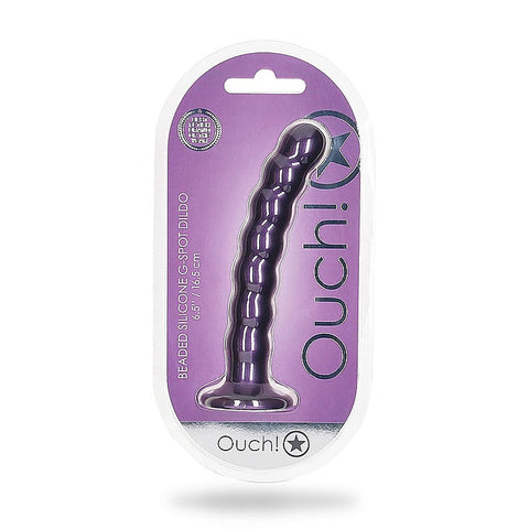 Shots Toys Beaded Suction Cup G-Spot Dildo 16.5 cm