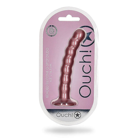 Shots Toys Beaded Suction Cup G-Spot Dildo 16.5 cm