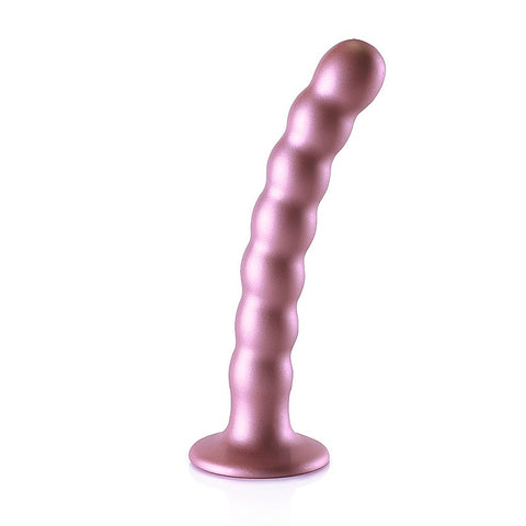 Shots Toys Beaded Suction Cup G-Spot Dildo 16.5 cm
