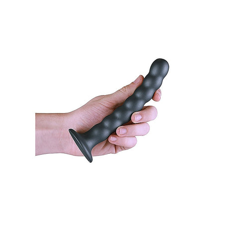 Shots Toys Beaded Suction Cup G-Spot Dildo 16.5 cm